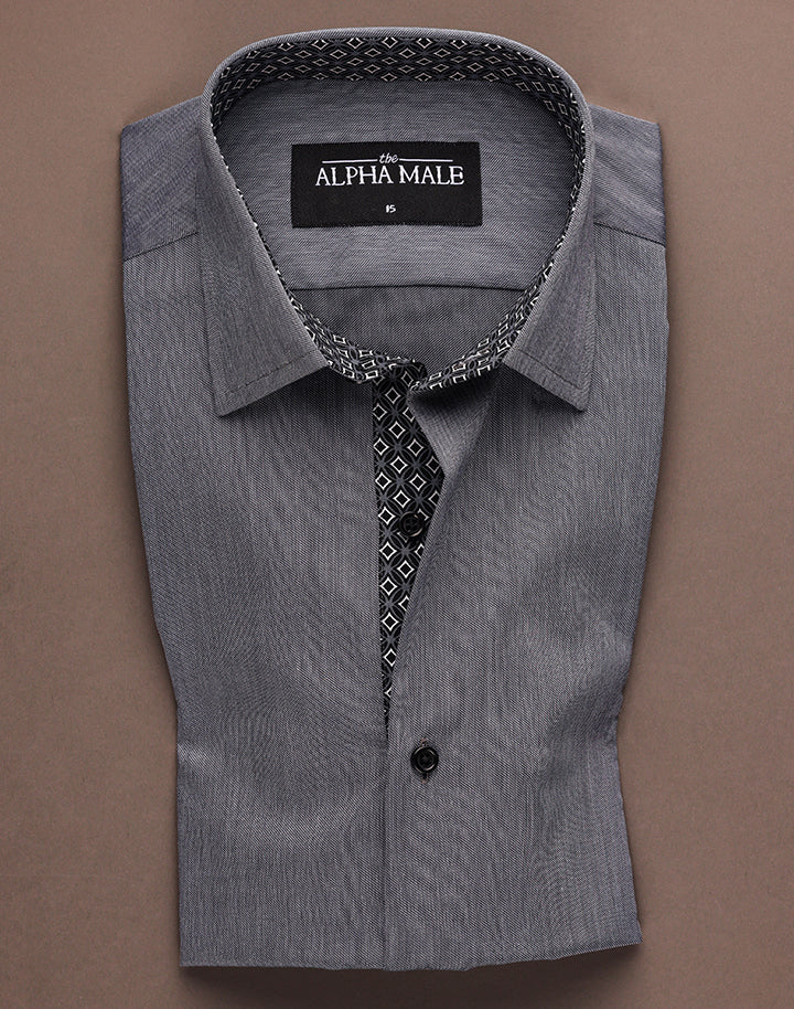 Asphalt Grey with Contrasting Inlay