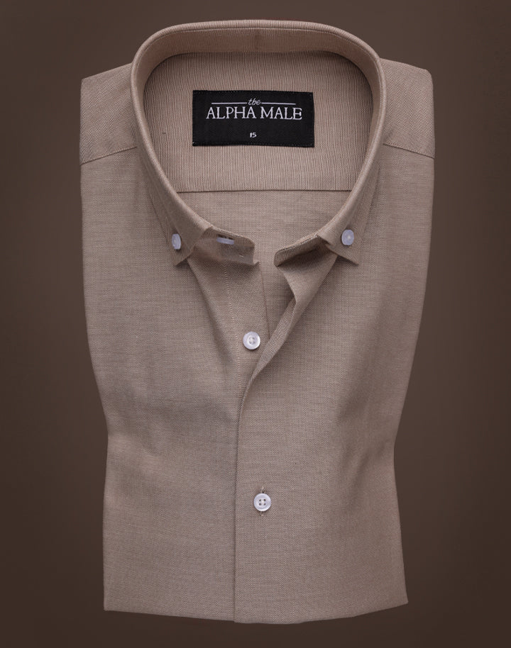 Camel Brown in Polo Oxford