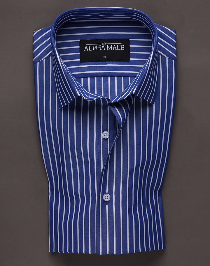 Blue & White Bengal Stripes