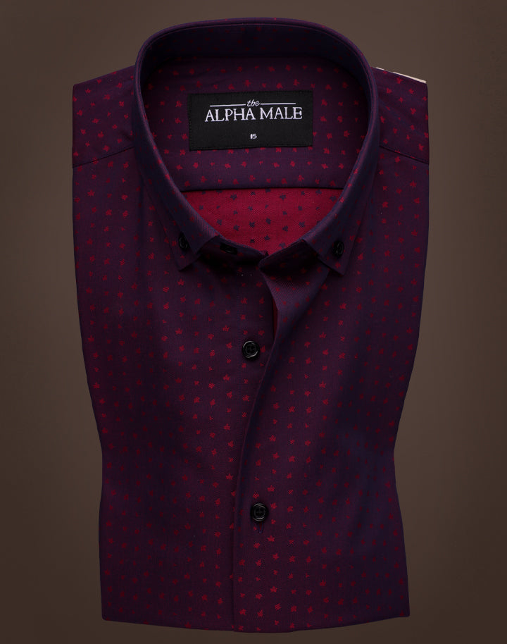 Burgundy Textured