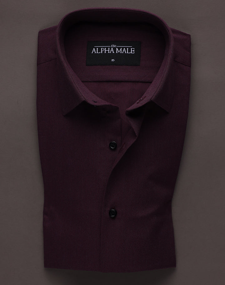 Burgundy In Cordroy Finish