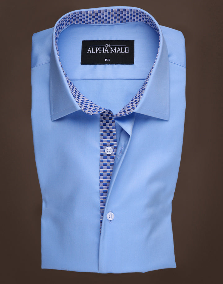 Cerulean Blue with Contrasting Inlay