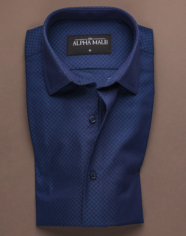 Embossed Black & Blue