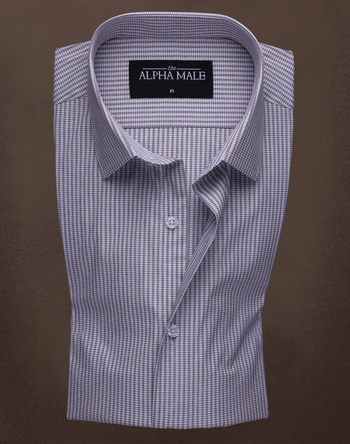 Grey Abstract Checks