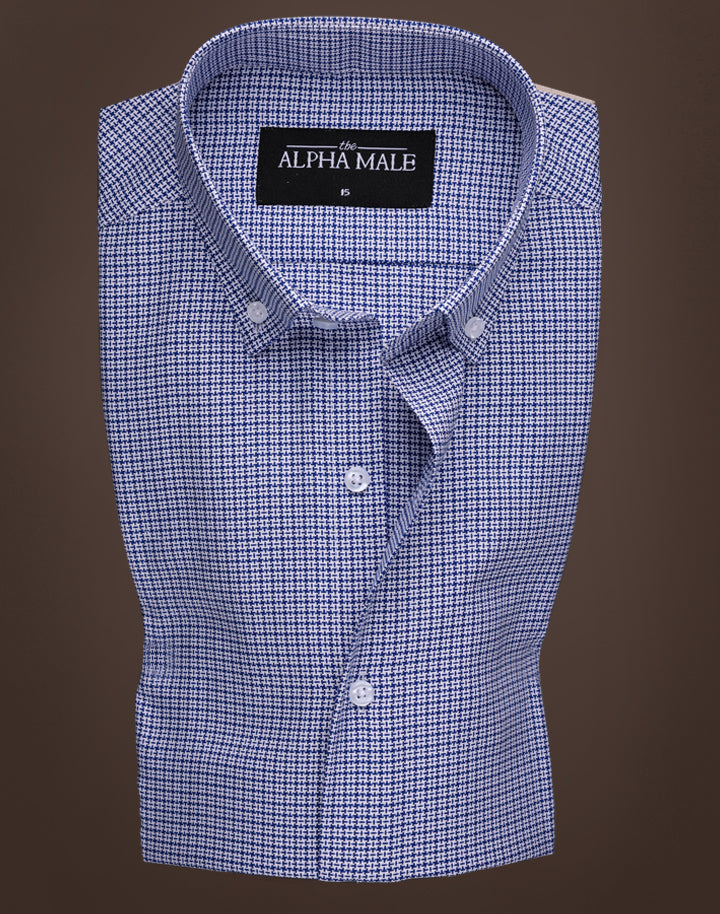Houndstooth Blue