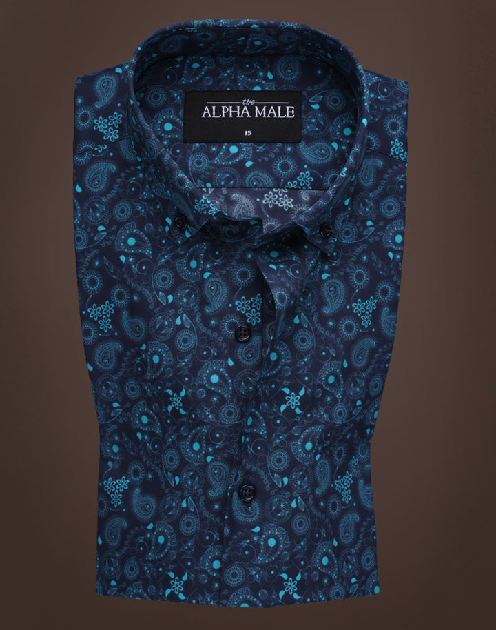 Paisley Green Print