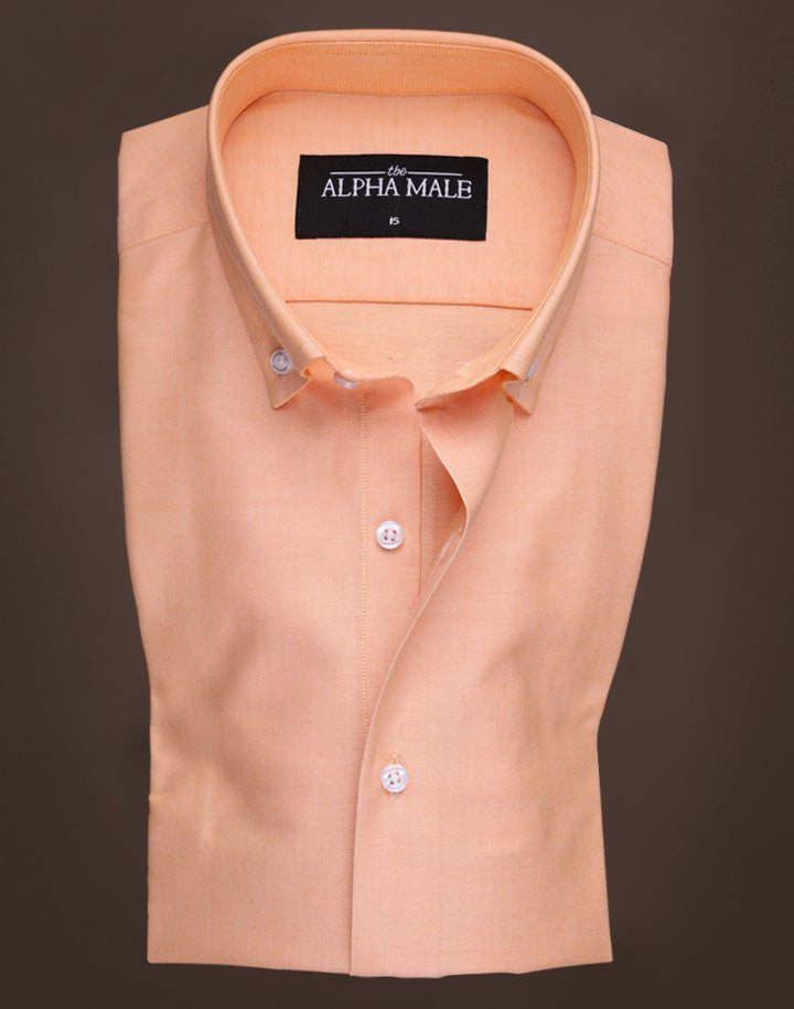 Peach in Polo Oxford