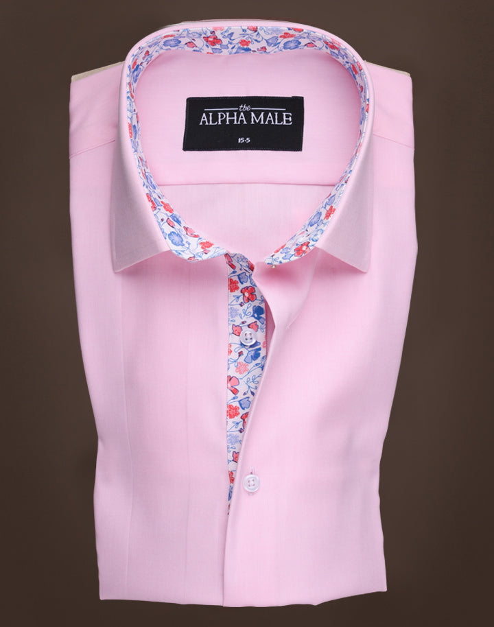 Pink with Contrasting Inlay