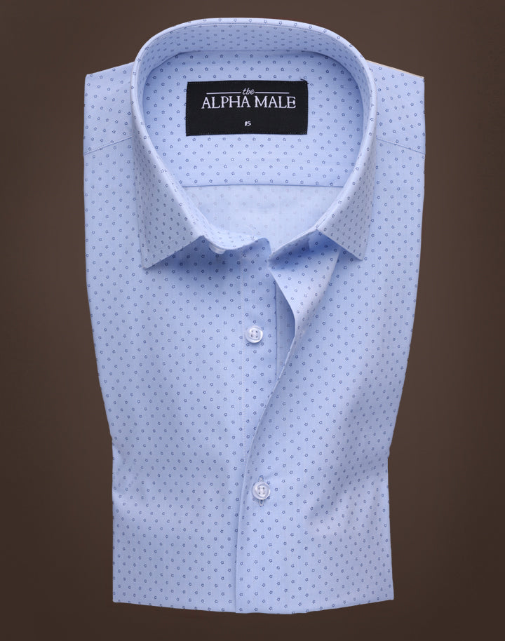 Print in Soft Blue