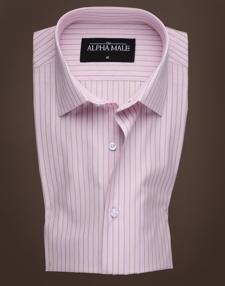 Retro Pink & Brown Stripes