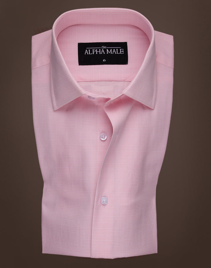 Tartan Checks in Baby Pink
