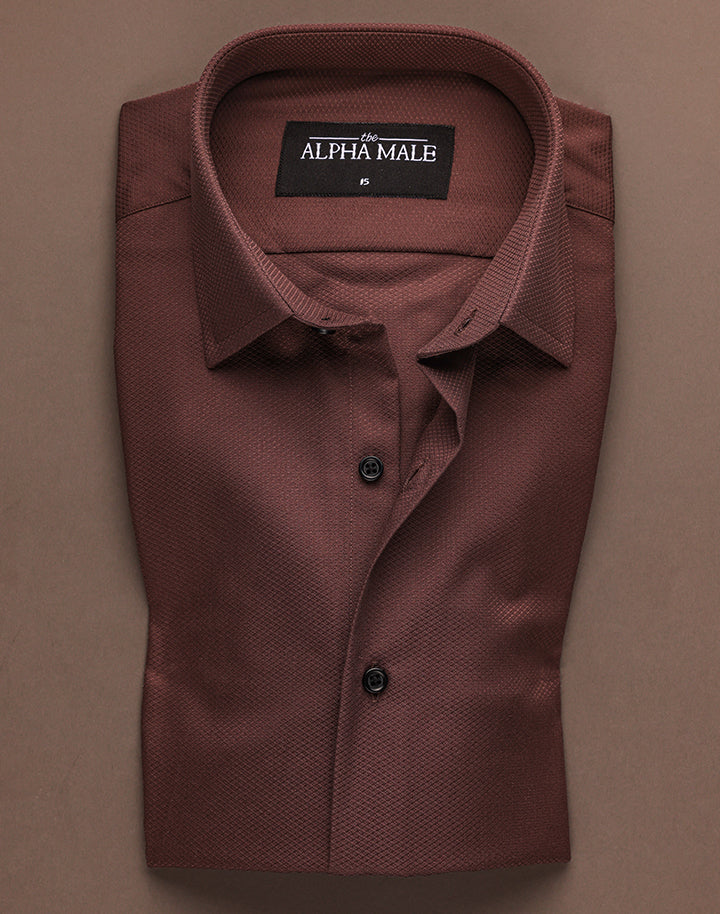 Textured in Chocolate Brown