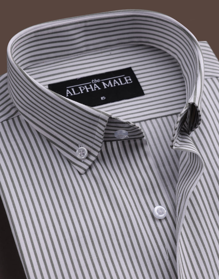 White & Green Bengal Stripes