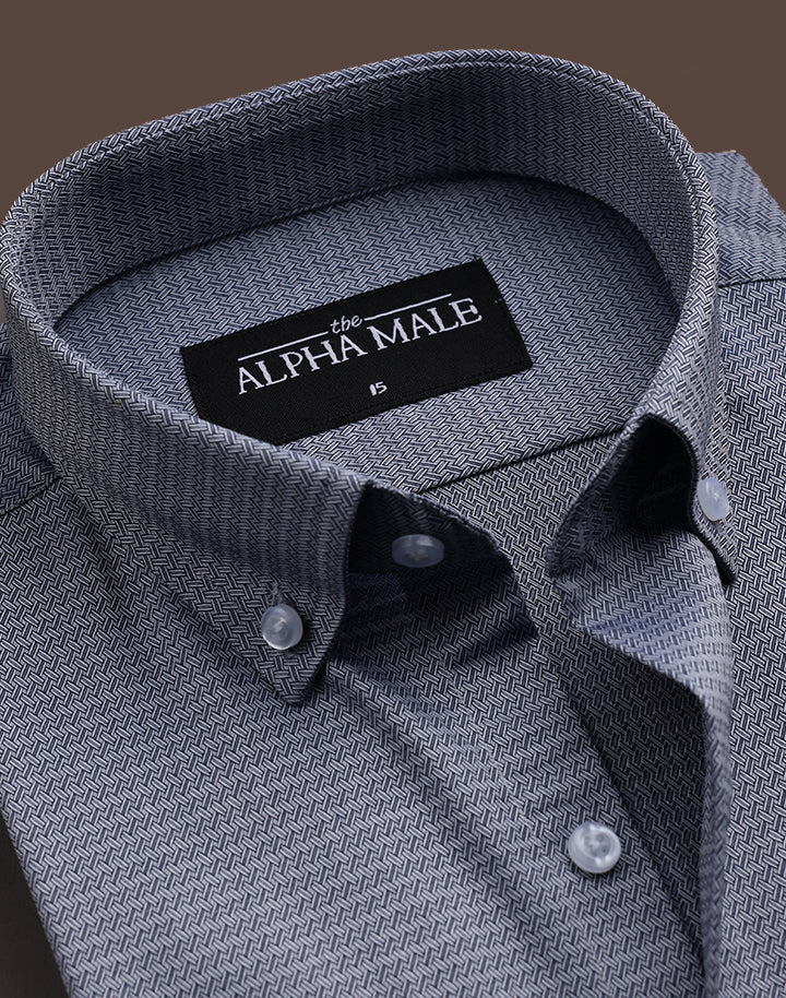 Grey in Geometric Pattern