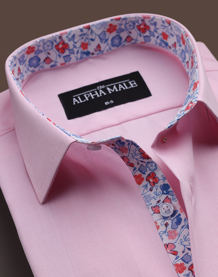 Pink with Contrasting Inlay