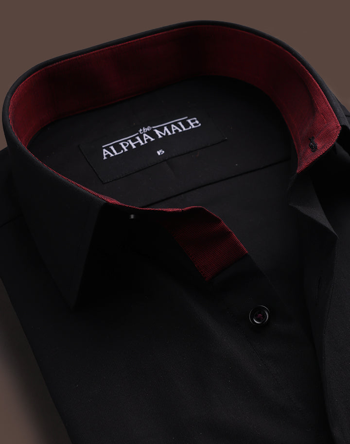 Black with Contrasting Inlay