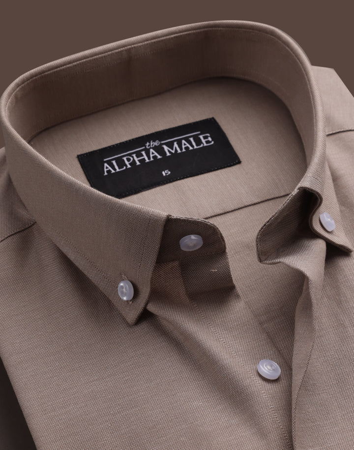 Camel Brown in Polo Oxford