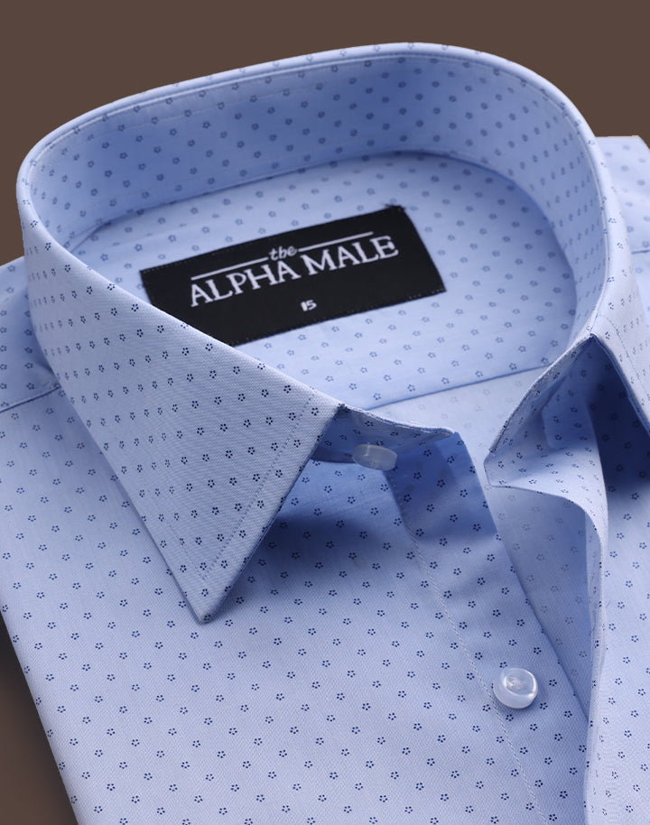 Print in Soft Blue