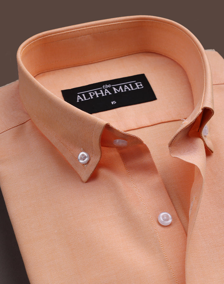 Peach in Polo Oxford