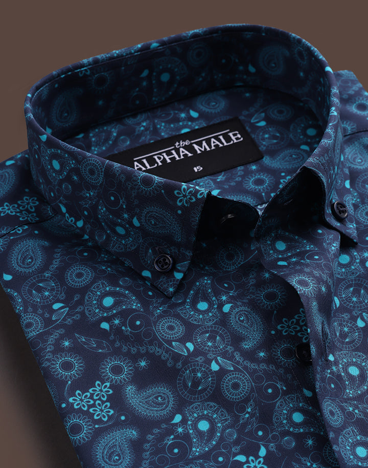 Paisley Green Print
