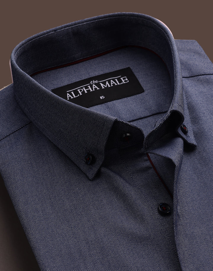 Denim Blue in Polo Oxford