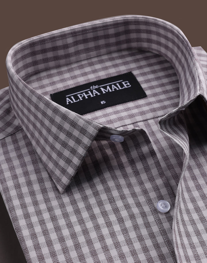 Gingham Grey Textured