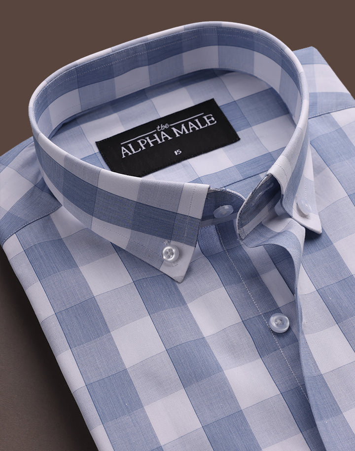 Box Checkered in Blue