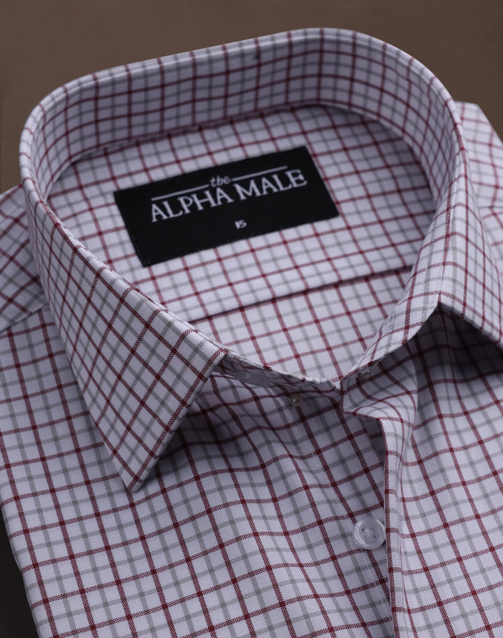 Contemporary Checkered in Red & White