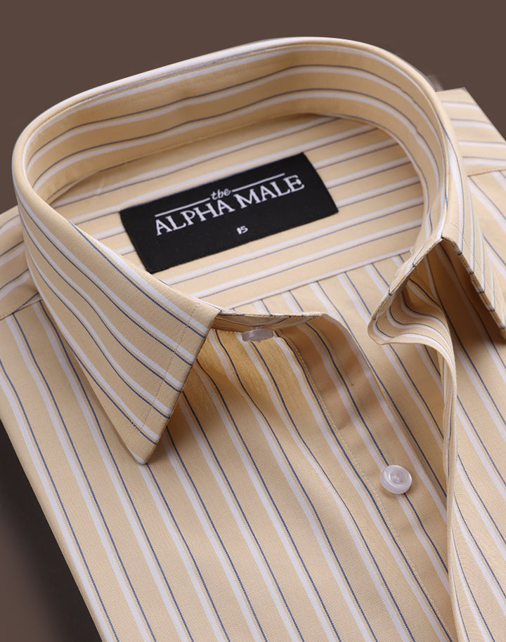 Yellow & White Stripes