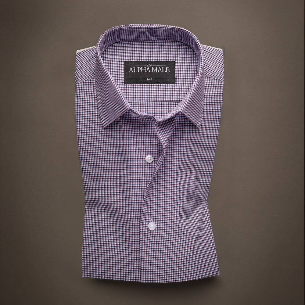 Purple Mini Checks
