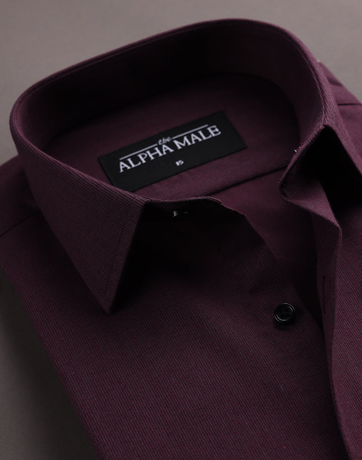 Burgundy In Cordroy Finish