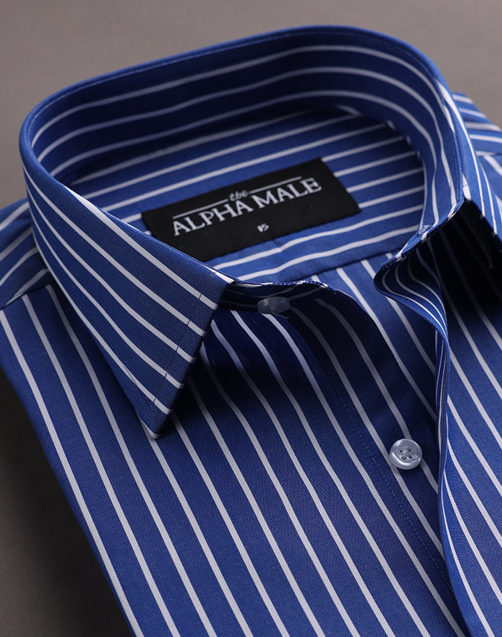 Blue & White Bengal Stripes