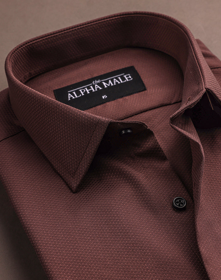 Textured in Chocolate Brown