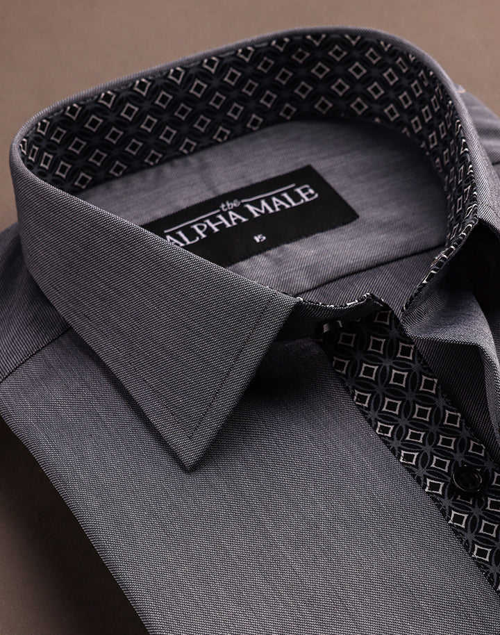 Asphalt Grey with Contrasting Inlay