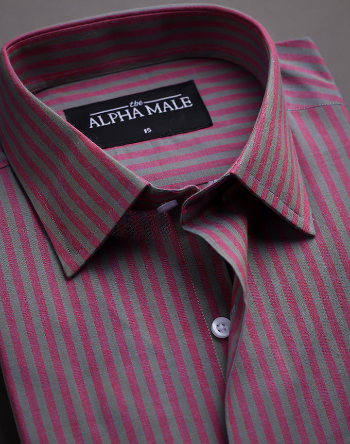 Purple & Grey Stripes