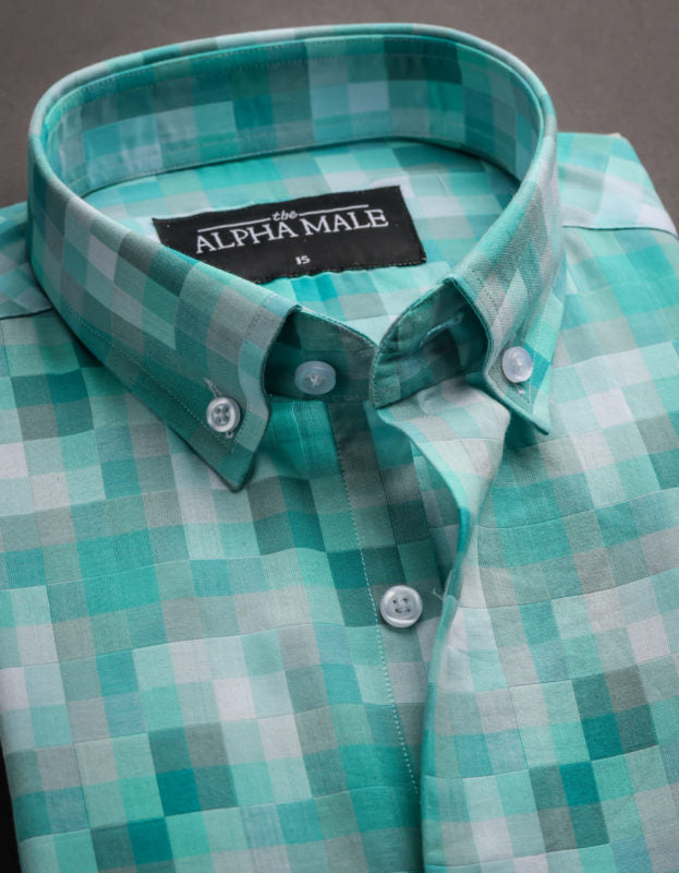 Tetris Green Checkered