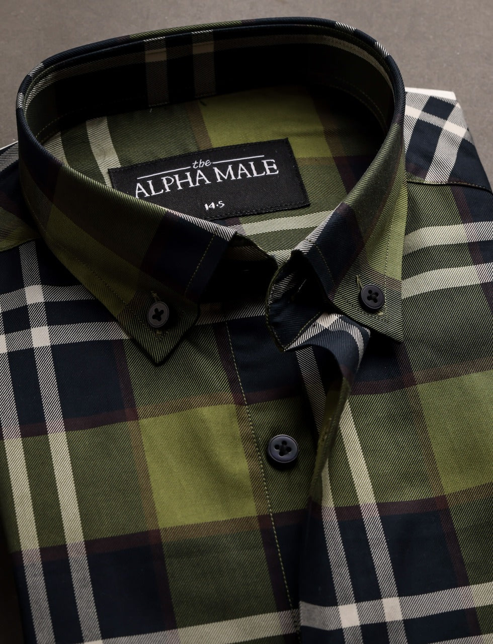 Brit Green Plaid Checks