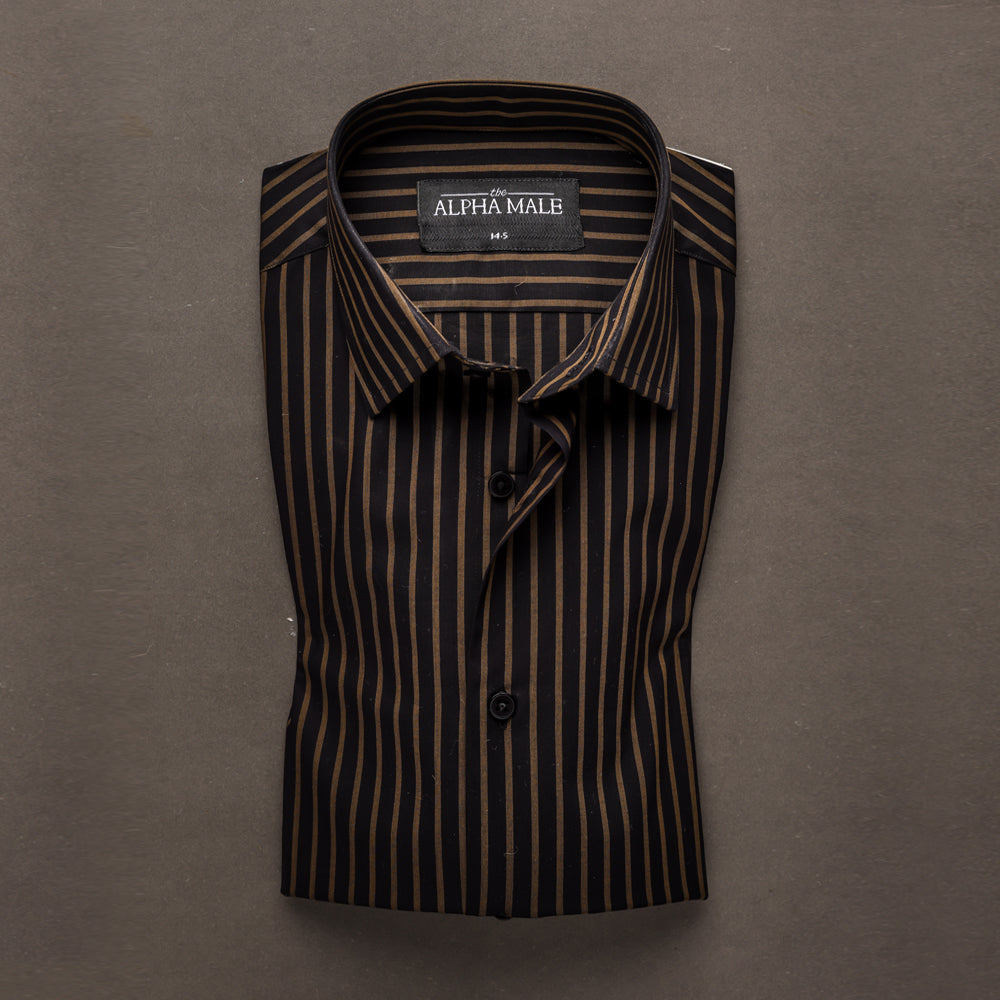 Black & Bronze Stripes