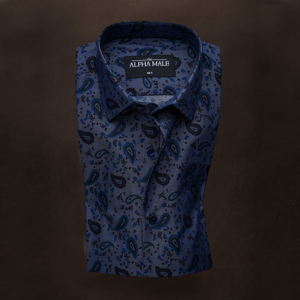 Paisley Grey in woven