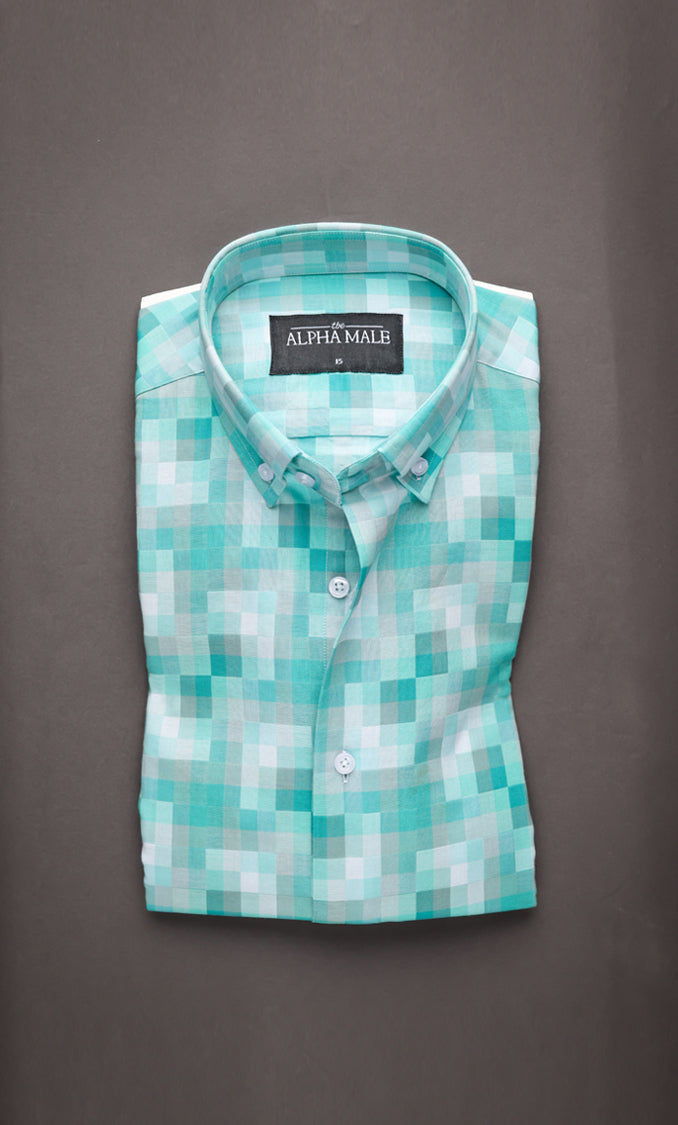Tetris Green Checkered